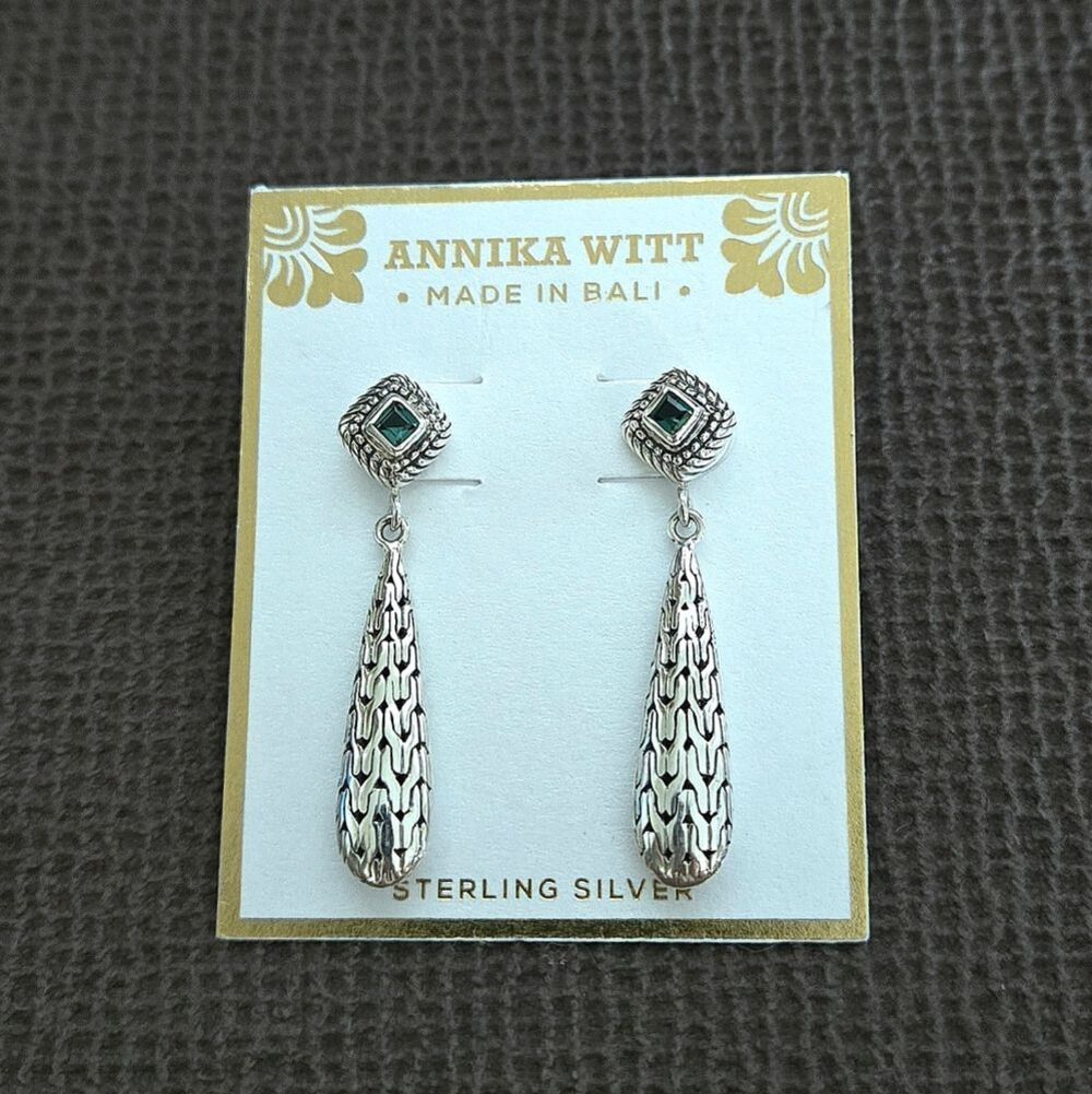 Annika Witt Sterling Silver🤍 Droplet💧 Earrings